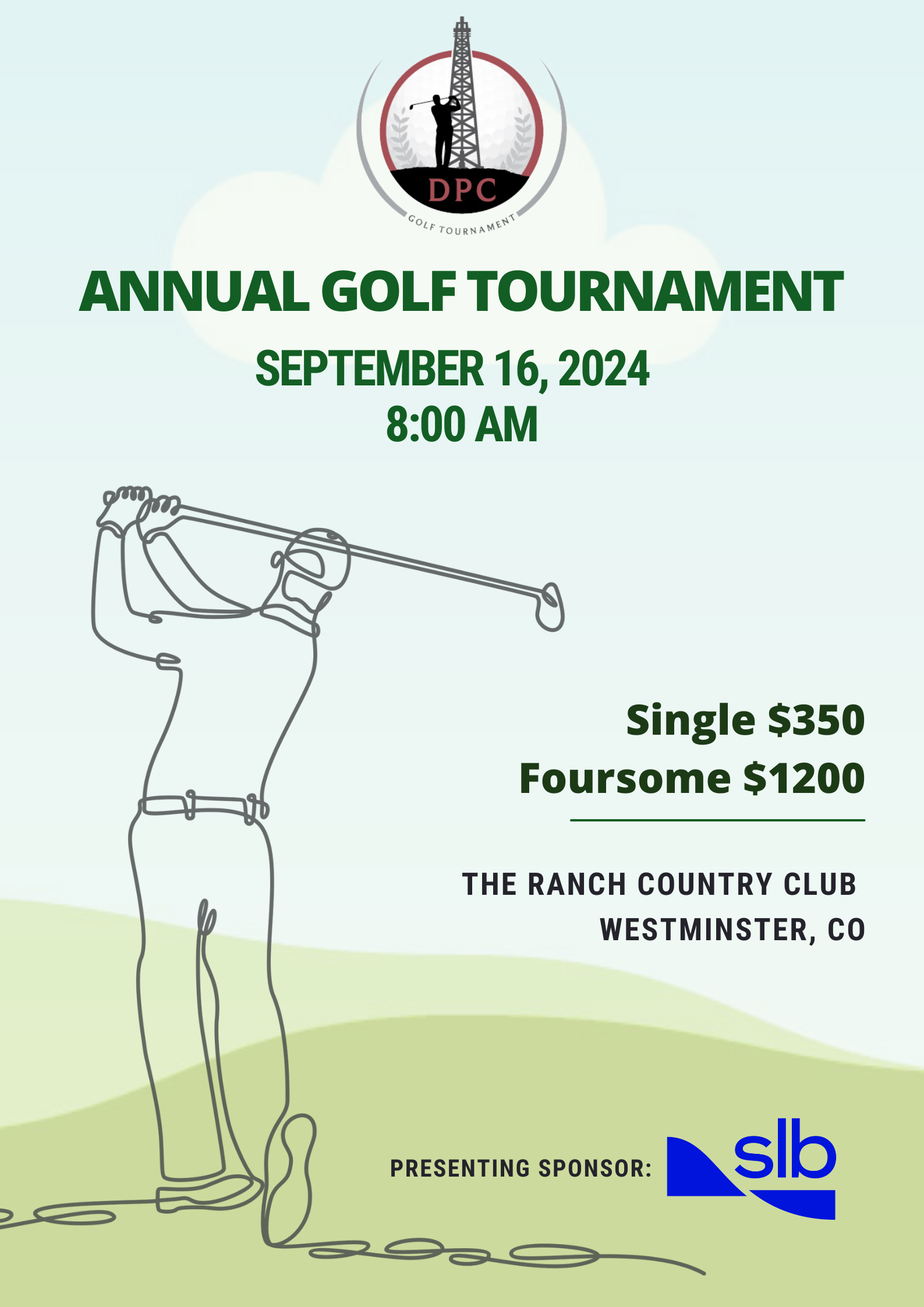 2024 Golf Tournament Flyer